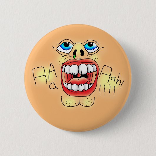 AAAAAAAHH! Schroefbeeld Ronde Button 5,7 Cm (Voorkant)