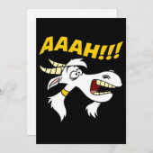 AAAAH Screaming Lawnmower Cute Goat | Geitten Feestdagenkaart (Voorkant / Achterkant)