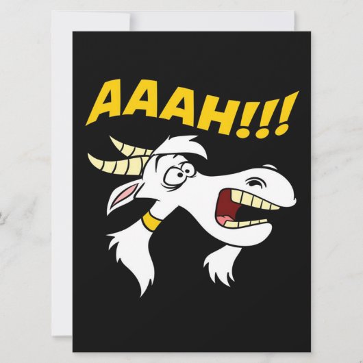 AAAH! Funny Screaming Goat| Geit (Voorkant)
