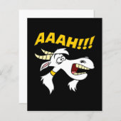 AAAH! Funny Screaming Goat Humor Meme| (Voorkant / Achterkant)