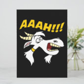 AAAH! Funny Screaming Goat Humor Meme | Geitentop Menu (Staand voorkant)