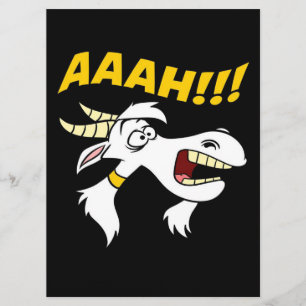 AAAH! Funny Screaming Goat Humor Meme   Geitentop Menu
