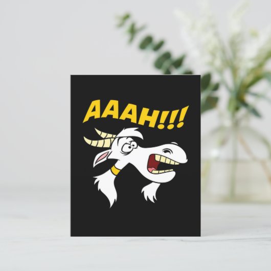AAAH! Grappige Schreeuwende Geit Humor Meme| (Staand voorkant)