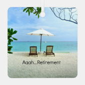 Aaah...keramische versiering metalen ornament (Achterkant)