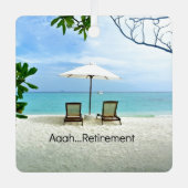 Aaah...keramische versiering metalen ornament (Voorkant)