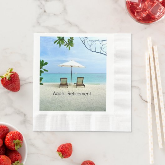 Aaah... ouderdomspensioenen servet (Insitu)