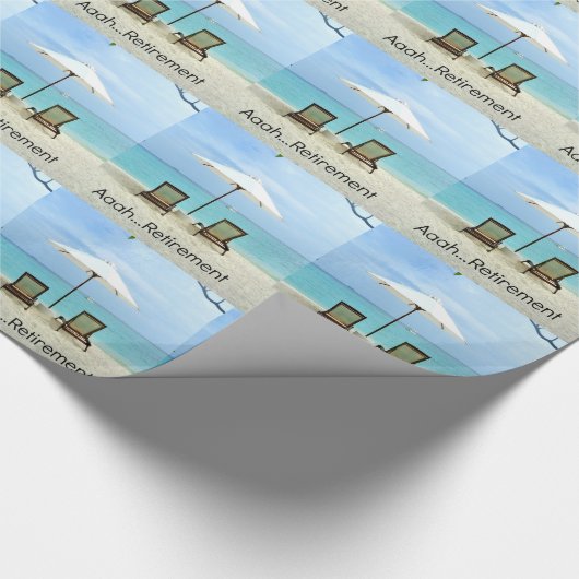 Aaah...pensioen Cadeaupapier (Hoek)