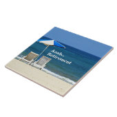 Aaah...Pensioen, die zich bij de Beach opnieuw ric Tegeltje (Zijkant)