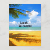 Aaah...pensioen en ontspanning briefkaart (Voorkant)