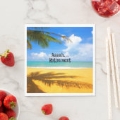 Aaah...pensioen en ontspanning servet (Insitu)