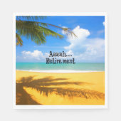 Aaah...pensioen en ontspanning servet (Voorkant)