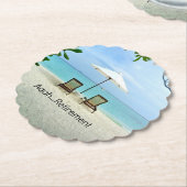 Aaah...pensioen Kartonnen Onderzetters (Gekanteld)