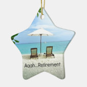 Aaah...pensioen Keramisch Ornament (Links)