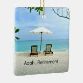 Aaah...pensioen Keramisch Ornament (Rechts)