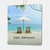 Aaah...pensioen Keramisch Ornament (Links)