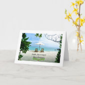 Aaah...pensioen, kerstgroeten kaart (Gele Bloem)