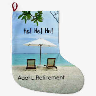 Aaah...pensioen, Ontspannen op het strand Grote Kerstsok