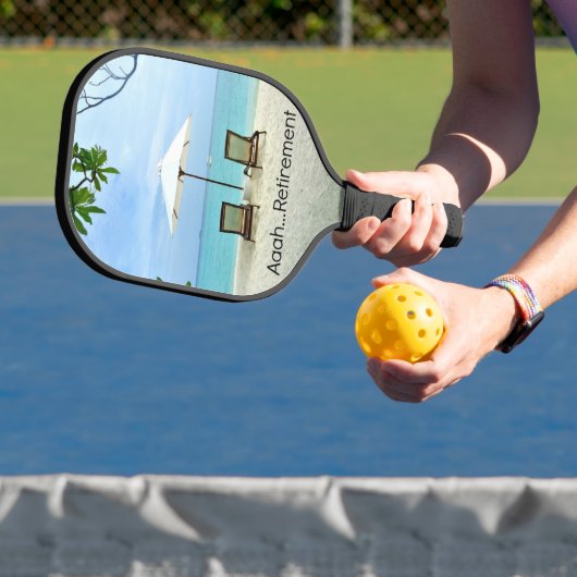 Aaah...Pensioen, ontspannen op het strand, Pickleball Paddle (Insitu)