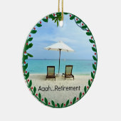 Aaah... pensioen, populair ontwerp, keramische orn keramisch ornament (Rechts)