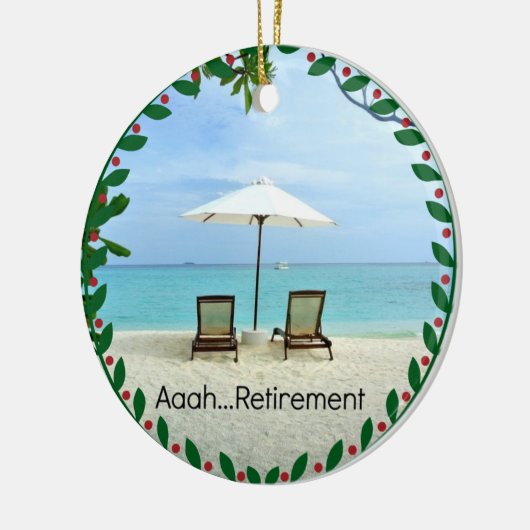 Aaah... pensioen, populair ontwerp, keramische orn keramisch ornament (Links)