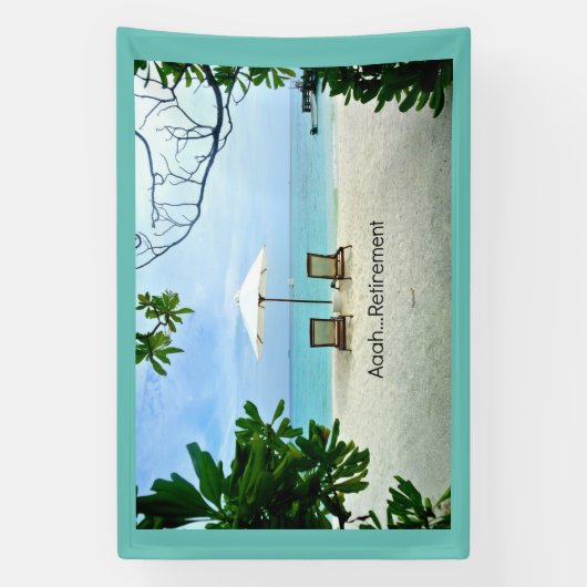 Aaah...pensioen, populair, spandoek (Verticaal)