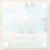 Aaah...pensioen. Prettig kerstfeest, Glazen Onderzetter (Achterkant)