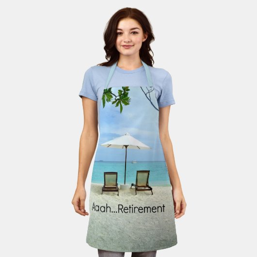 Aaah...pensioen Schort (Gedragen)