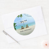 Aaah...pensioen TEMPLATE Ronde Sticker (Envelop)