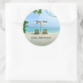 Aaah...pensioen TEMPLATE Ronde Sticker (Tas)