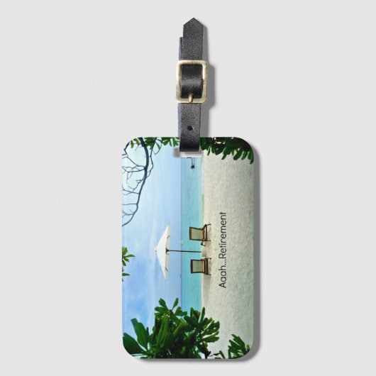 Aaah...Pensioenuitkering Bagagelabel (Voorkant (verticaal))