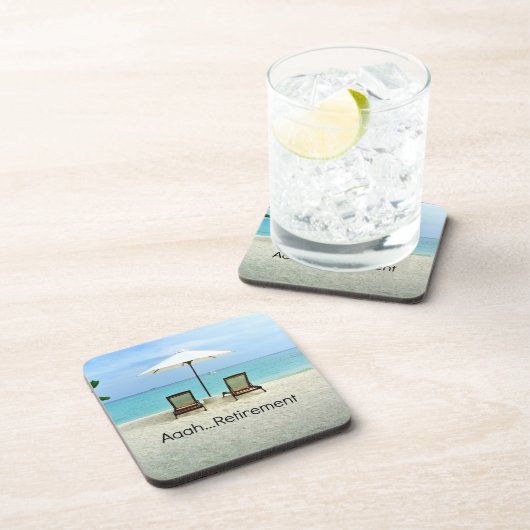 Aaah...Pensioenuitkering Bier Onderzetter (Rechterzijde)