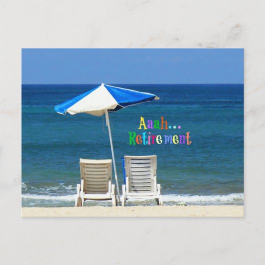 Aaah...Pensioenuitkering Briefkaart (Voorkant)