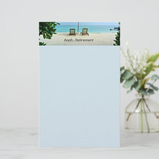 Aaah...Pensioenuitkering Briefpapier (Staand voorkant)