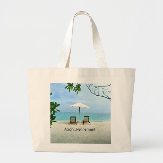 Aaah...Pensioenuitkering Grote Tote Bag (Voorkant)