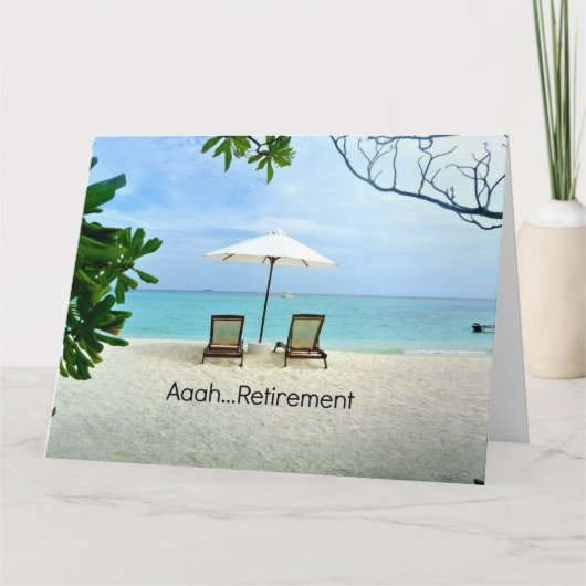 Aaah...Pensioenuitkering Kaart (Voorkant)