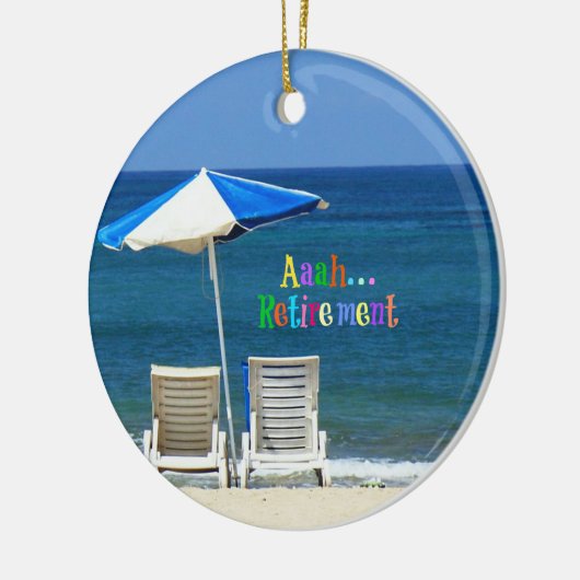 Aaah...Pensioenuitkering Keramisch Ornament (Links)