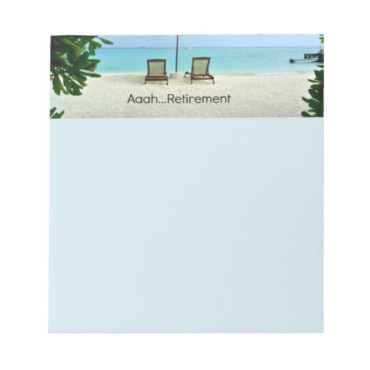 Aaah...Pensioenuitkering Notitieblok (Voorkant)