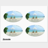 Aaah...Pensioenuitkering Ovale Sticker (Vel)