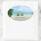 Aaah...Pensioenuitkering Ovale Sticker (Tas)