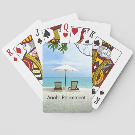 Aaah...Pensioenuitkering Pokerkaarten (Achterkant)