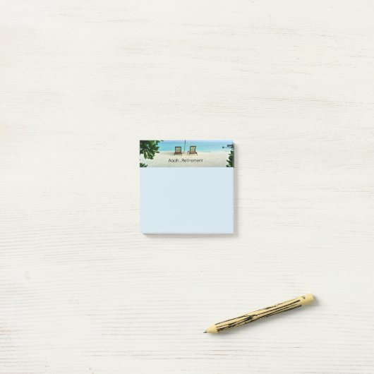 Aaah...Pensioenuitkering Post-it® Notes (Op bureau)