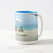 Aaah...Pensioenuitkering Tweekleurige Koffiemok (Voorkant rechts)