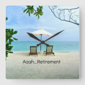 Aaah...Pensioenuitkering Vierkante Klok (Voorkant)