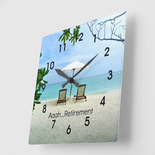 Aaah...Pensioenuitkering Vierkante Klok (Hoek)