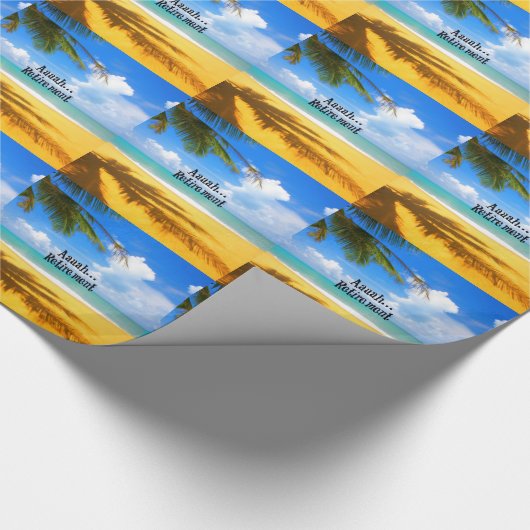 Aaah...pensionering en versoepeling cadeaupapier (Hoek)