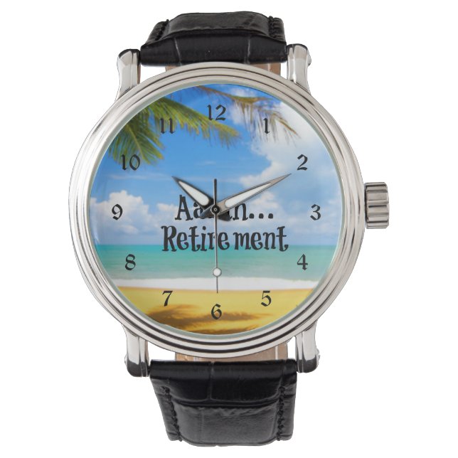 Aaah...pensionering Horloge (Voorkant)