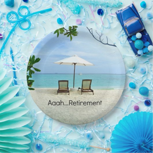 Aaah... pensionering papieren bordje (Feest)