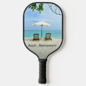 Aaah... pensionering pickleball paddle (Achterkant)