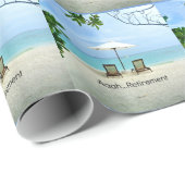 Aaah...pensionering, populair design, cadeaupapier (Rol Hoek)