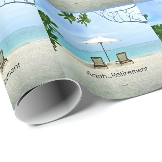 Aaah...pensionering, populair design, cadeaupapier (Rol Hoek)